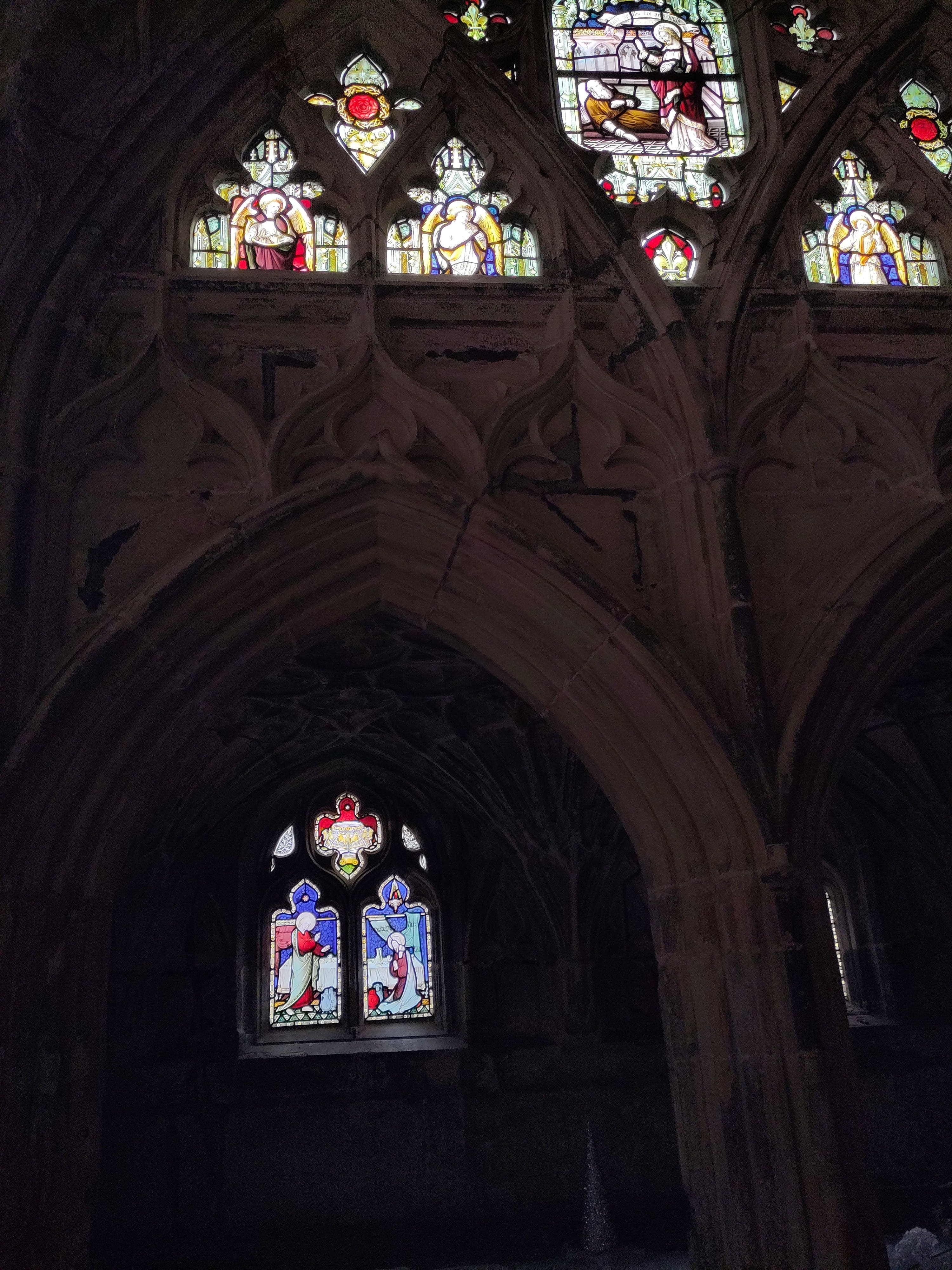 An image of a stained glass window.